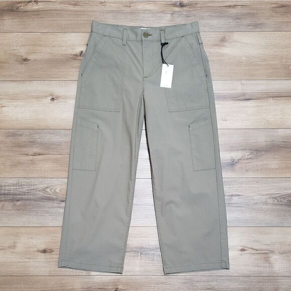 Agolde Daria High Rise Straight Leg Cropped Ultility Pants In Duffle Size 28 NWT - Picture 10 of 13